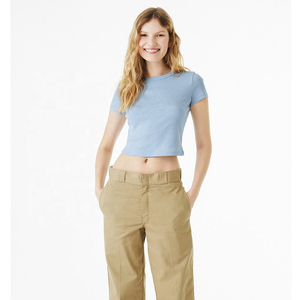 Top corto de mujer Y2K con camisetas gráficas 3D, camiseta transpirable de fútbol para bebé, ropa de calle con apliques de tela Batik, decoración - Product Image 6