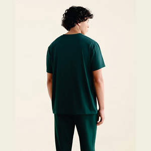 Vente en gros Fabricant de vêtements en chanvre T-shirts personnalisés à demi-manches Coupe décontractée 100% T-shirt en coton avec tissu de chanvre biologique pour hommes - Product Image 3