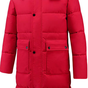 Chaqueta Acolchada Larga Impermeable de Alta Calidad con Capucha, Cierre Completo con Cremallera y Botones, Ropa Casual, Cálida para Invierno, Diseño Personalizado, Talla - Product Image 4