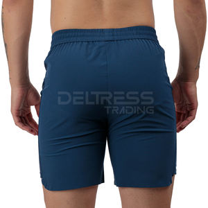 Pantalones cortos deportivos informales para hombre de High Street, cintura elástica cómoda de alta calidad, patrón sólido, ropa para correr, precio al por mayor - Product Image 2