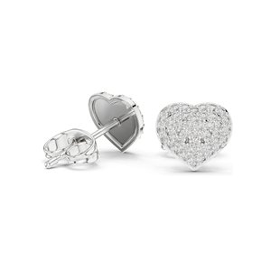 Pendientes de Diamantes en Forma de Corazón de 0.336 ct, Diamantes de Laboratorio de 0.336 CT, Oro de 18KT, 14KT, 10KT y Plata 925, Oro Rosa, Amarillo, Blanco - Product Image 6