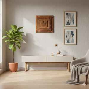 Accessoires de maison Horloge en bois élégante Tenture murale Horloges en bois naturel pour décoration de chambre Horloge murale ronde en bois - Product Image 3