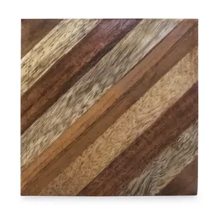 <b>Black</b> Walnut Wood <b>Coaster</b> Set of 4 with Natural Finished Perfect for Home, Dining Decor Accessory Wooden Tea <b>Coasters</b> - Product Image 3