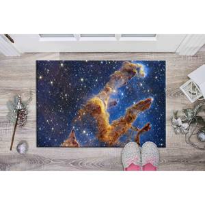 Night Landscape Printed Rug, Gift For Him Rug, Space Rugs,Nonwoven Soft Rug - Product Image 5