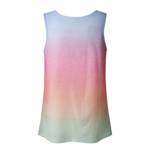 Camiseta sin mangas de entrenamiento de poliéster recortada de alta calidad OEM para mujer, camiseta sin mangas informal XS para Fitness, camiseta sin mangas transpirable con sublimación - Product Image 6