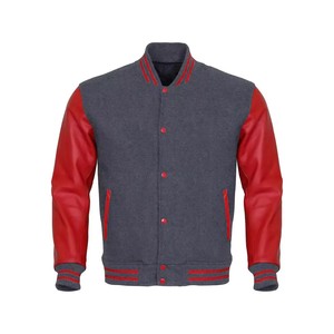 Unisex Plus Size Wool <b>Leather</b> Varsity <b>Jacket</b> Custom Short Sleeves Baseball CollegeBaseballjacket for <b>men</b> DDP Shipping - Product Image 1