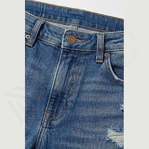 Pantalones de Mezclilla Rotos de Talla Grande Estilo Hip Hop, Pantalones Desgastados para Hombre, Diseño Personalizado, Color Personalizado, Venta al Por Mayor de Fábrica - Product Image 4