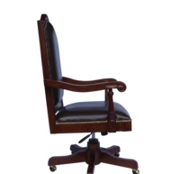 Chaise de bureau classique de direction - Mobilier en acajou d'Indonésie