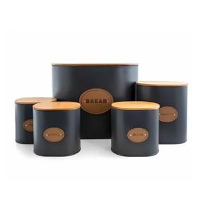 Stylish Rustproof Galvanised Storage <b>Container</b> Ideal For <b>Tea</b> <b>Coffee</b> <b>Sugar</b> Spices Grains <b>And</b> Eco-Friendly Kitchen Storage - Product Image 1