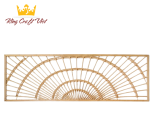 Cabecero de mimbre rústico Vintage 100% en forma de flor de ratán Natural con Panel de estilo de madera para la decoración del hotel del hogar Vietnam - Product Image 1