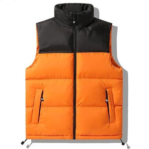 OEM Fashionable Breathable Washed Waterproof Woolen Casual Outdoor Padded Waistcoat Winter Reversible Custom <b>Puffer</b> Vest - Product Image 1