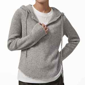 เสื้อฮู้ดผู้หญิงแบบเรียบง่าย สีพื้น แฟชั่นใหม่ - Product Image 5