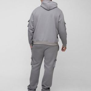 Ensemble de survêtement pour homme, tissu technique doux, jogging d'hiver, design personnalisé, OEM - Product Image 2