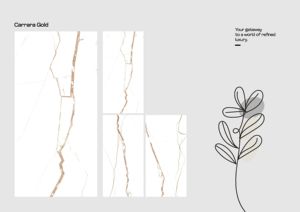 600x1200mm Design moderne brillant aspect marbre Statuario vitrifié GVT PGVT Carreaux Carreaux de sol pour projets d'accents intérieurs - Product Image 2