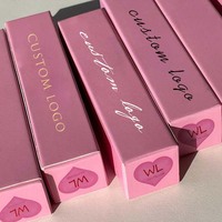 Emballage de luxe bas prix boîte d'expédition noire et rose prêt à expédier boîtes d'expédition à cils avec logo