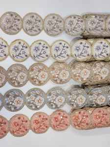 Luxury Dress Beaded Lace Fabric Sudanese Women Toub Wholesale Durable Using Low Price Cotton French - Product Image 2