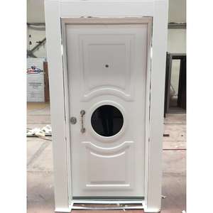 Porte de sécurité en acier ABSDOOR ORION, élégance intemporelle, finition en placage de bois naturel, idéale pour les appartements, les hôtels et les intérieurs, Turquie - Product Image 4