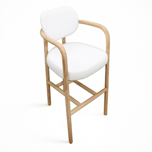 Venta directa de fábrica para el hogar y el jardín, taburete alto, sillas de bar, silla de madera con cojín, embalaje privado disponible - Product Image 2