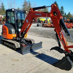 Affordable Kubota KX033-4 Hydraulic Mini Excavator Digging <b>Machine</b> | Kubota K008-5 1 Ton Diesel <b>Micro</b> Digger for Small Job Site - Product Image 1