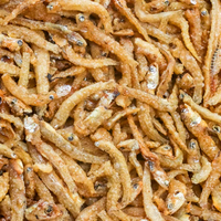 Alevín Frito Crujiente, Snack de Mariscos al por Mayor para Tiendas de Conveniencia y Mini Mercados