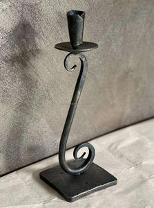 Bougeoir en fer forgé de luxe en or noir fabriqué à la main Vintage Design Style noël décor à la maison cadeau - Product Image 2