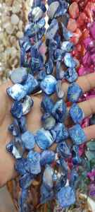 Cuentas coloridas de perlas para la fabricación de joyas, hebras funky de colores para mopa, forma irregular de perlas - Product Image 4