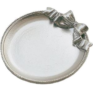 Hot Customization <b>Set</b> of 4 Pcs Metal Round Coaster in <b>Silver</b> Coffee <b>tea</b> Serving Platter Dining Table Decorative Coaster - Product Image 1