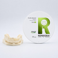 Bloc de zircone Rondcera Pro-ML Advanced 98 mm, matériau dentaire CAD/CAM pour un flux de travail rapide en four