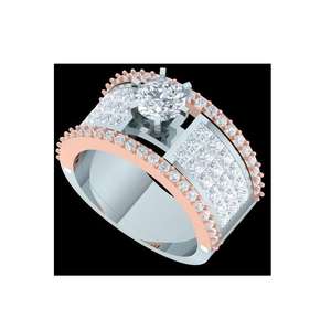 8.00Ct ฮิปฮอป VVS Moissanite แหวนแต่งงานทองคำขาวประดับเพชรเม็ดกลมเงินสเตอร์ลิง925สำหรับผู้ชาย - Product Image 5