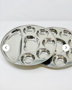 Multi-tamaño 6 Compartimentos 304 Bandeja de alimentos de acero inoxidable Proyecto de India Fabricación para almacenamiento y contenedor de alimentos - Product Image 5