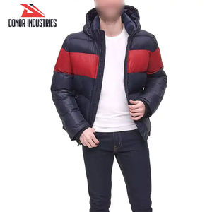 Veste matelassée d'automne pour homme DONOR INDUSTRIES avec col à capuche, tissu en toile, coque en polyester/nylon, style décontracté - Product Image 4