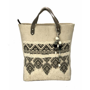 Sac fourre-tout en toile ouverte de haute qualité pour femmes avec deux poignées/sangles élégant décontracté bandoulière épaule Design doublure en coton - Product Image 1