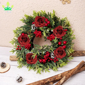 Rosas artificiales con tallos, 30 Uds., rosas rojas con purpurina para manualidades, ramo de boda, hogar, Floral DIY guirnalda, Ramos, decoración de fiesta - Product Image 3