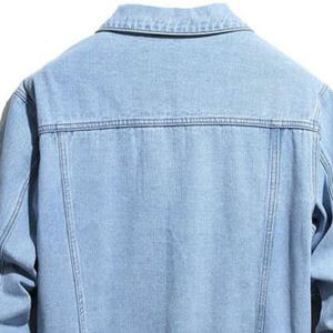 Veste en jean pour homme délavée, logo personnalisable sur le devant, haute qualité, décontractée pour l'hiver, respirante, coupe-vent, prix raisonnable - Product Image 2