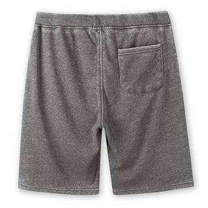 กางเกงขาสั้นออกกำลังกายสำหรับผู้ชายกางเกงขาสั้นผ้าฝ้ายเอวยางยืดระบายอากาศได้ดีลายซักได้สำหรับฤดูร้อน - Product Image 4