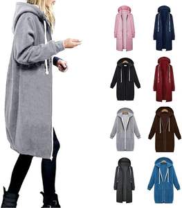 Sweat à capuche vintage pour femmes, surdimensionné, gris, imprimé, personnalisé, vêtements quotidiens, loisirs, col rond - Product Image 1