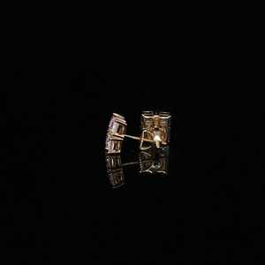 Princess Cut Moissanite Diamond 925 <b>Silver</b> <b>Stud</b> Earrings With Secure Screw Back Fine Earring For Women Everyday Wear - Product Image 2