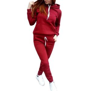 Ladies Casual Tracksuit Set Soft Cotton <b>Fleece</b> Sweatshirt <b>Jogger</b> Pants Lounge Sportswear for <b>Women</b> - Product Image 3