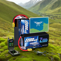 Zeee FPV Drone Batterie 6S 10000mAh 16000mAh 22000mAh 30000mAh 10Ah 16Ah 22Ah 30Ah Semi Solid State Lipo Batteries pour UAV Dr