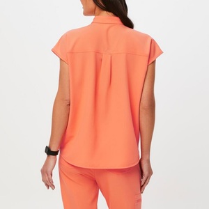 Trajes de exfoliación para mujeres para enfermeras en diseños elegantes Uniforme de enfermera de manga corta Médico de moda Transpirable Scrubs XS a 6XL Tamaño - Product Image 5