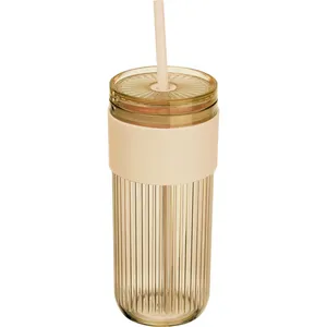 Verres à boire personnalisés avec paille et design Soledad - Product Image 4
