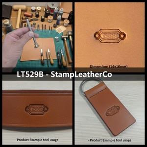 LT529B Sello de cuero LT529 Esquina de eslabones de cadena para artesanías de cuero - Product Image 1