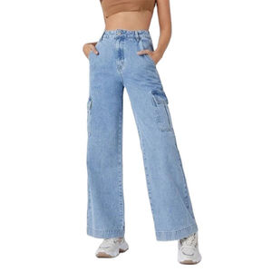 Jeans de Mujer de Alta Gama, Corte Acampanado, Lavado Oscuro, Transpirables, Lavables, Pierna Recta, Pantalones Anchos, Diseño Lindo y Sexy con Tela Vaquera 2026 - Product Image 1