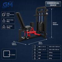 Machine d'abduction et d'adduction des hanches avec pile de poids, entraîneur de cuisses intérieures et extérieures pour la musculation en salle de sport commerciale