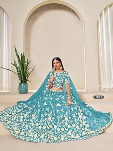 Organza de mariage avec broderie Lehenga Choli Fabricant et fournisseur de Surat au taux le plus bas - Product Image 2