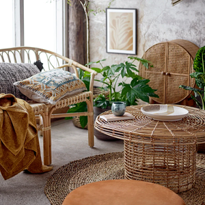 Alfombra de jacinto de agua de estilo bohemio hecha a mano, alfombra ecológica de algas marinas para decoración del hogar, fábrica al por mayor de Vietnam - Product Image 3