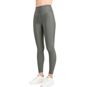 Leggings sans couture taille mi-haute personnalisés pour femmes, antibactériens et respirants, couleur unie, pour le yoga, le fitness, la gym, l'été et les loisirs - Product Image 2