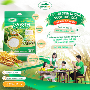 Arroz Jazmín Blanco 100% Orgánico SEPON ST25, Bolsa de 5 kg, Exportación, Grano Largo, Textura Dura, Certificado ISO, 5% de Grano Partido, Origen Vietnam - Product Image 6