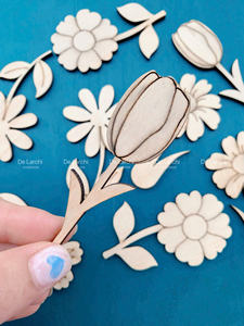 Eco-Friendly Folk Art <b>Wooden</b> Coloring Toys Kids Inspiring Creativity Cognitive Development Wood Crafts Vietnam Multifunction - Product Image 4