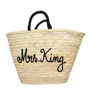 Sac de paille tissé à une épaule pour dames Sac tissé à la main Sac de paille Crochet Macramé Sacs de plage directement du fournisseur indien - Product Image 1